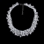 komplet ślubny błyszczący biały szydełkowany kryształki efektowny