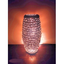 Lampa Kamień kostka II Kebab dziurki ceramiczna elektryczna  L-98